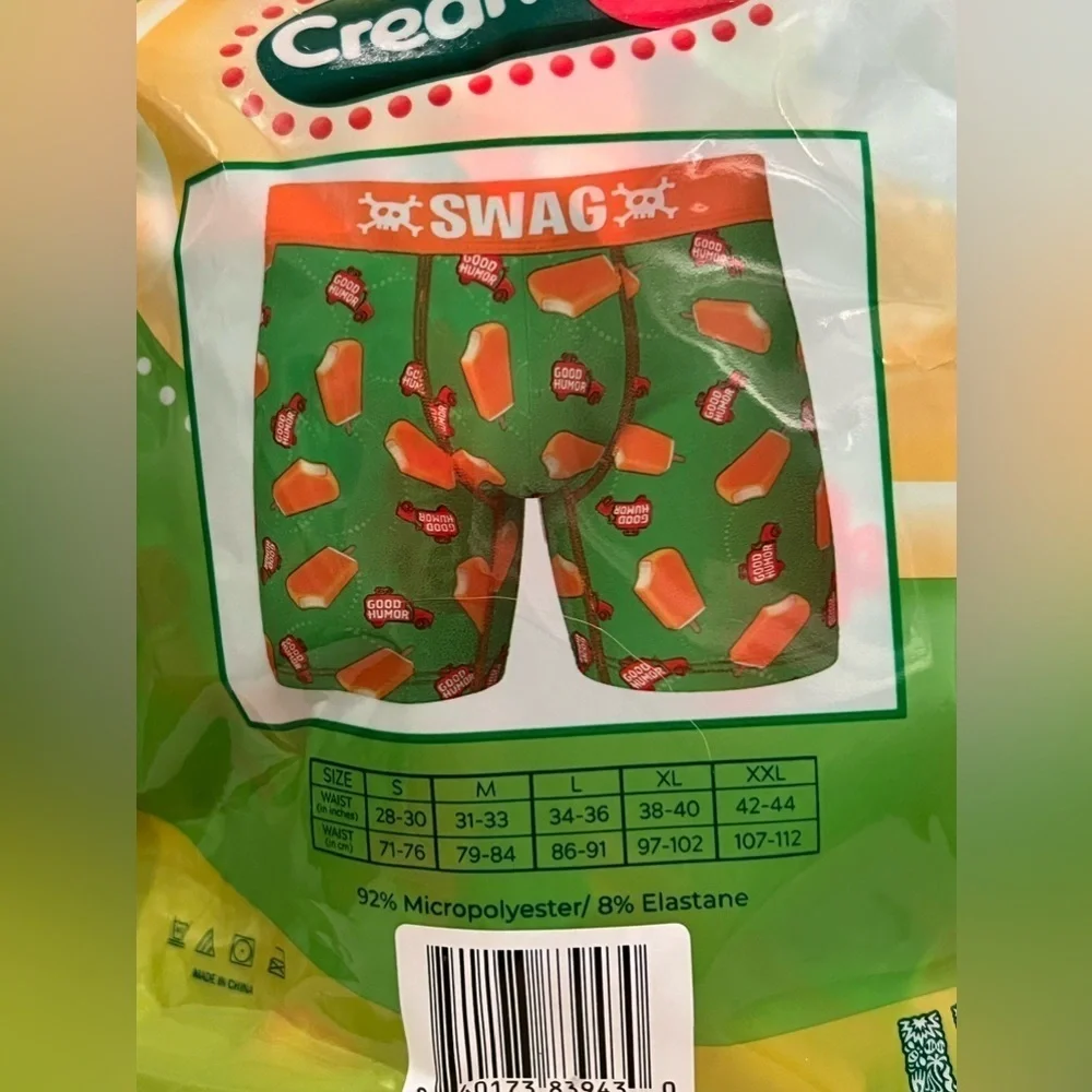SWAG men’s creamsicle boxer briefs NWT